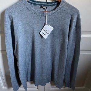 Men’s XXL Smartwool Sparwood Crew Sweater Grey NWT